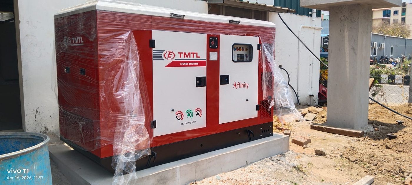 TMTL Eicher diesel generator installed by Daksha Engineering